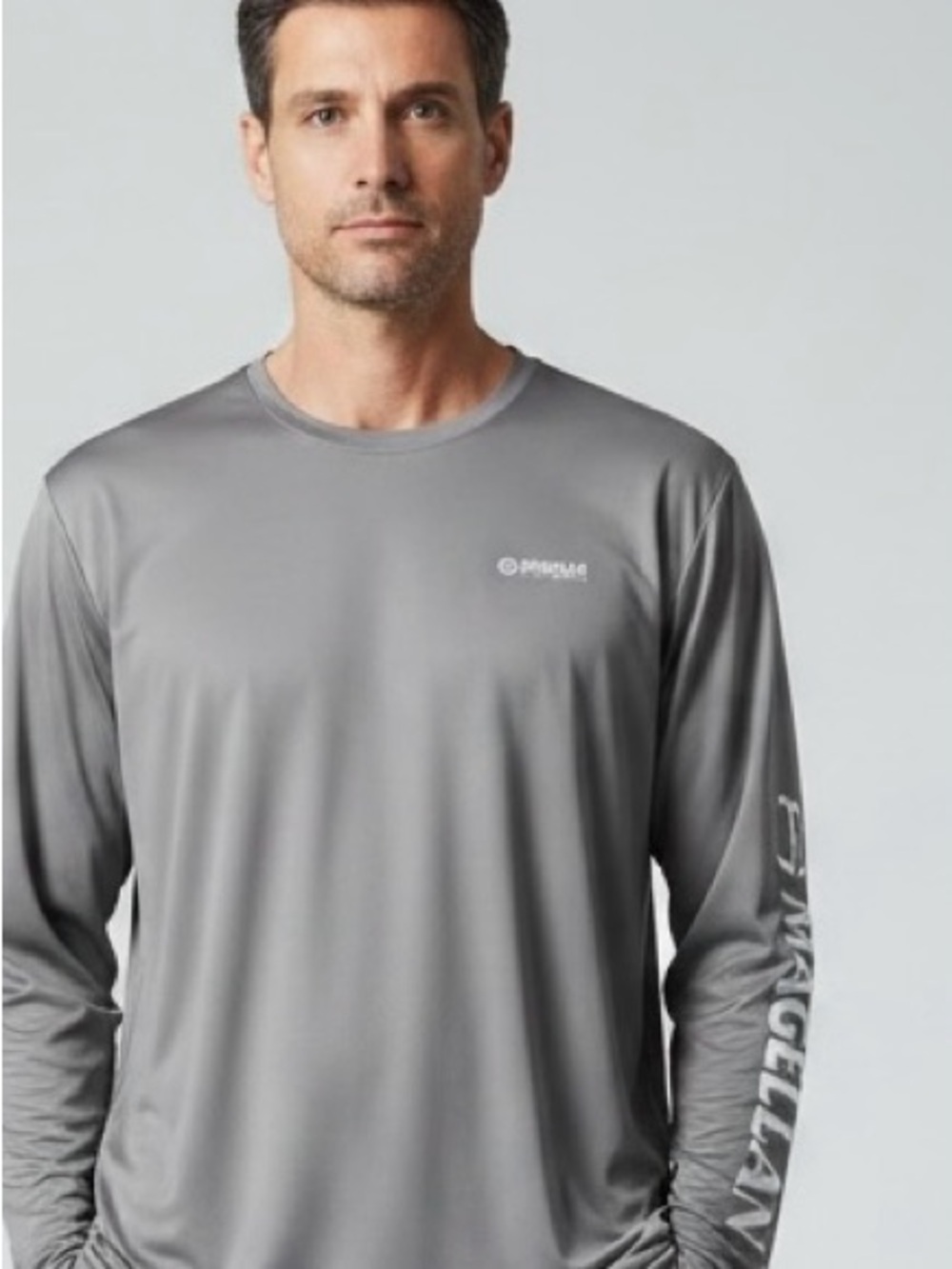 Magellan Outdoors Gray Performance Fish Gear Shirt size  3XL